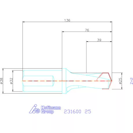 Garant HiPer-Drill alapszerszám 25 mm
