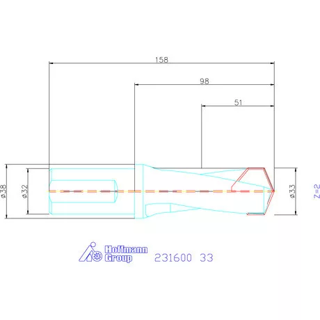 Garant HiPer-Drill alapszerszám 33 mm