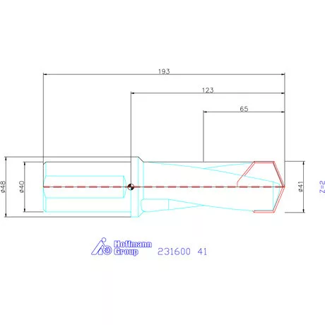 Garant HiPer-Drill alapszerszám 41 mm