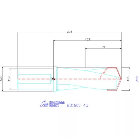 Garant HiPer-Drill alapszerszám 45 mm