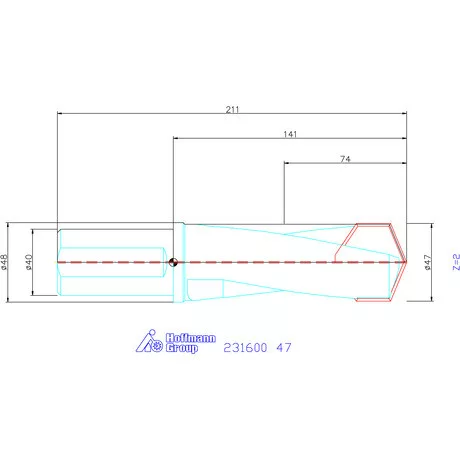 Garant HiPer-Drill alapszerszám 47 mm