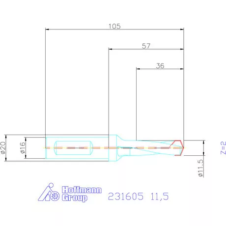 Garant HiPer-Drill alapszerszám 11,5 mm