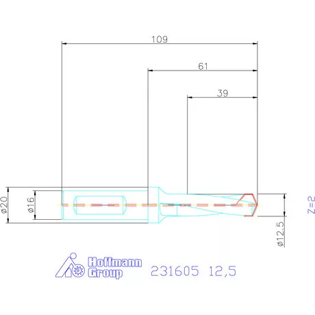 Garant HiPer-Drill alapszerszám 12,5 mm