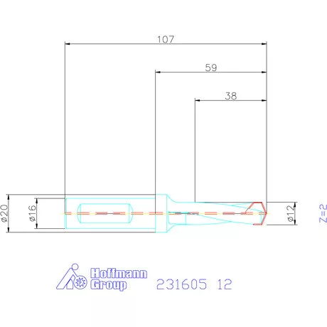 Garant HiPer-Drill alapszerszám 12 mm