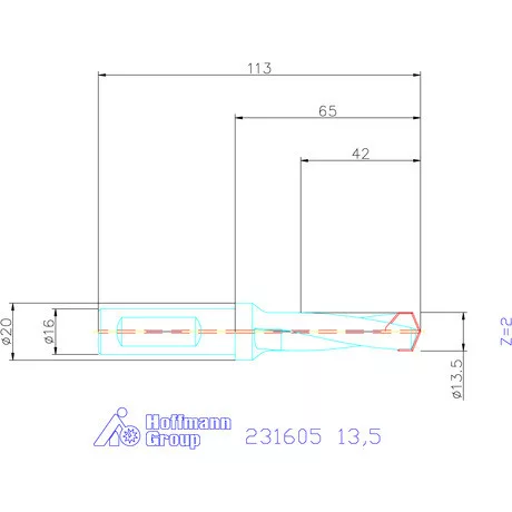 Garant HiPer-Drill alapszerszám 13,5 mm