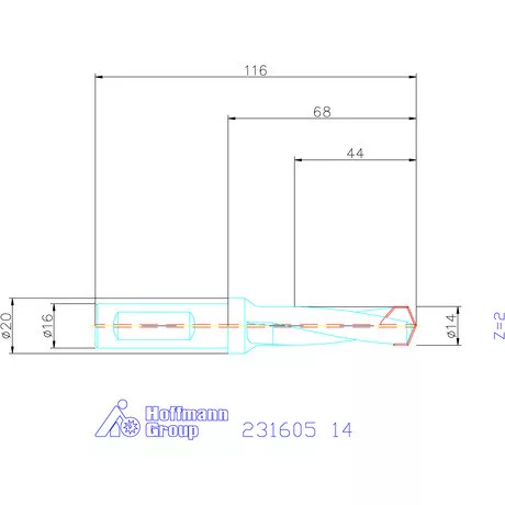 Garant HiPer-Drill alapszerszám 14 mm