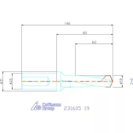 Garant HiPer-Drill alapszerszám 19 mm