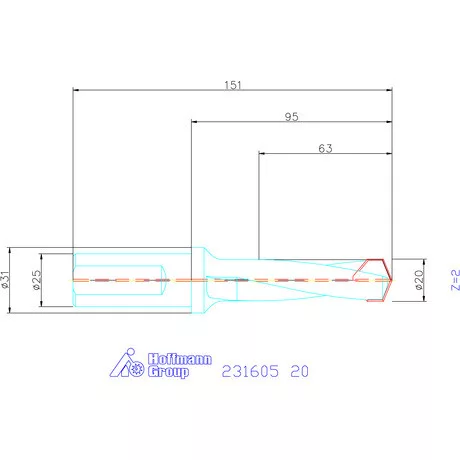 Garant HiPer-Drill alapszerszám 20 mm