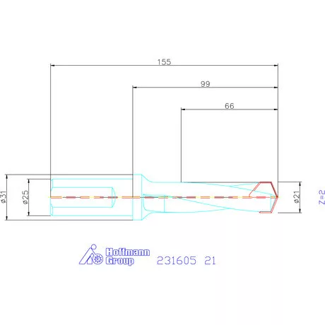 Garant HiPer-Drill alapszerszám 21 mm