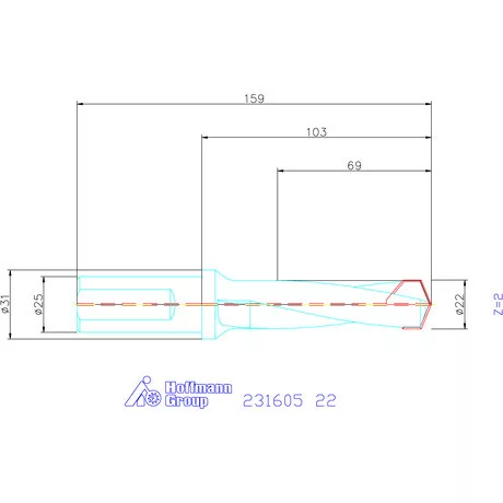 Garant HiPer-Drill alapszerszám 22 mm