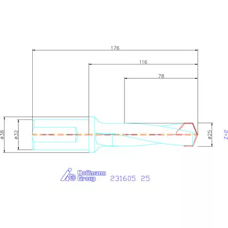 Garant HiPer-Drill alapszerszám 25 mm