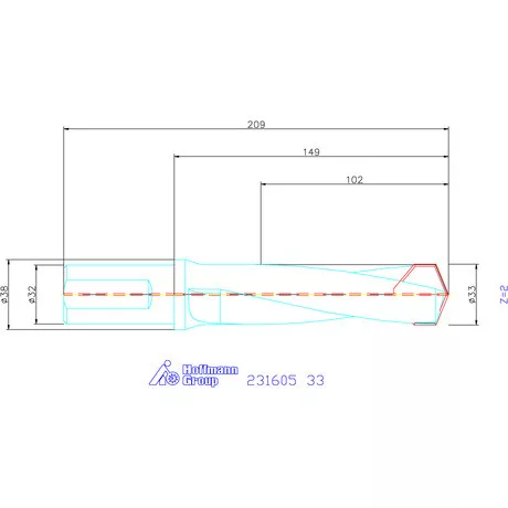 Garant HiPer-Drill alapszerszám 33 mm