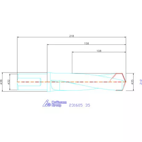 Garant HiPer-Drill alapszerszám 35 mm