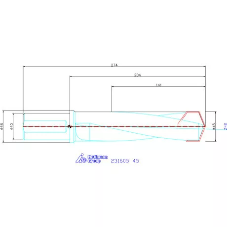 Garant HiPer-Drill alapszerszám 45 mm