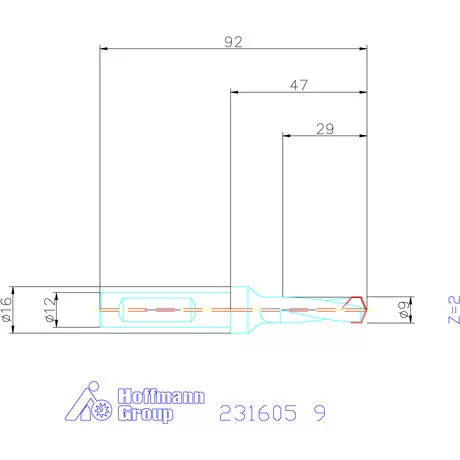 Garant HiPer-Drill alapszerszám 9 mm