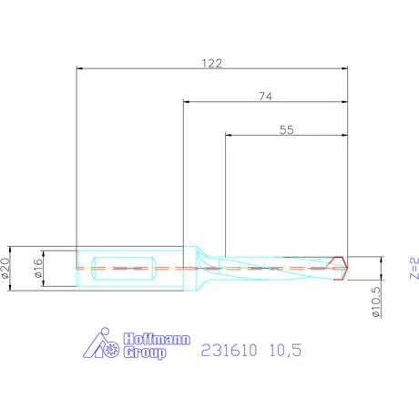 Garant HiPer-Drill alapszerszám 10,5 mm