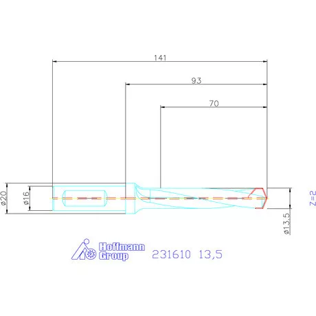 Garant HiPer-Drill alapszerszám 13,5 mm