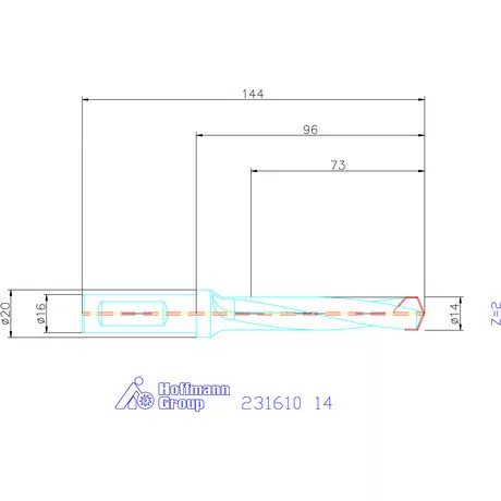 Garant HiPer-Drill alapszerszám 14 mm