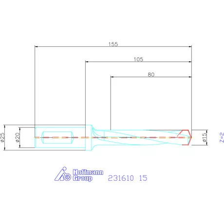 Garant HiPer-Drill alapszerszám 15 mm