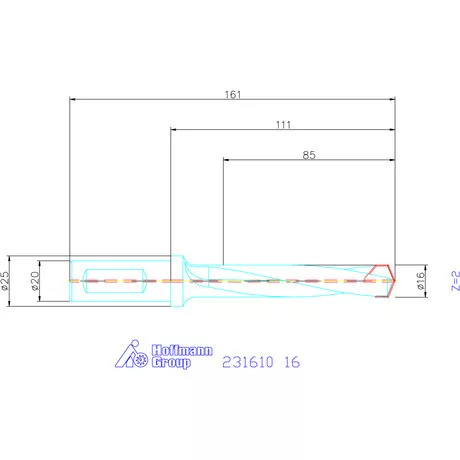 Garant HiPer-Drill alapszerszám 16 mm