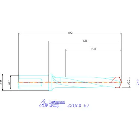 Garant HiPer-Drill alapszerszám 20 mm