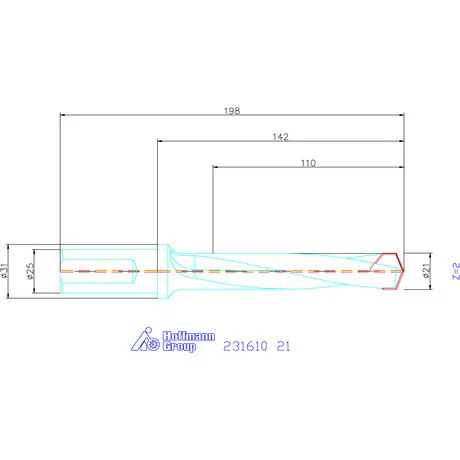 Garant HiPer-Drill alapszerszám 21 mm