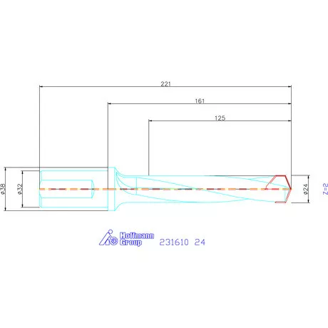 Garant HiPer-Drill alapszerszám 24 mm