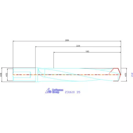 Garant HiPer-Drill alapszerszám 35 mm
