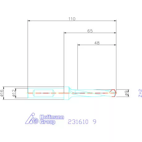 Garant HiPer-Drill alapszerszám 9 mm