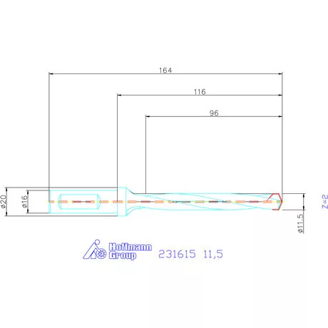 Garant HiPer-Drill alapszerszám 11,5 mm