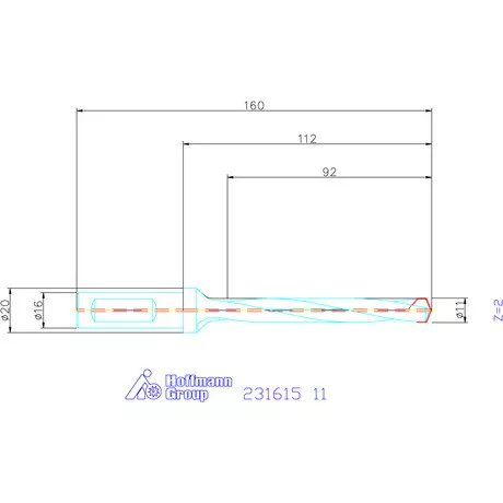 Garant HiPer-Drill alapszerszám 11 mm