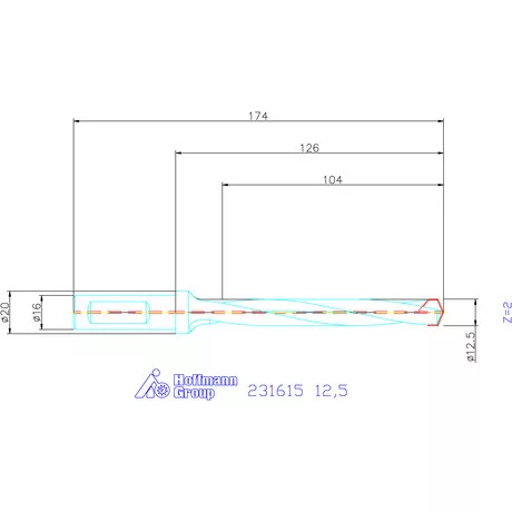 Garant HiPer-Drill alapszerszám 12,5 mm