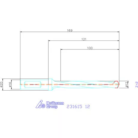 Garant HiPer-Drill alapszerszám 12 mm
