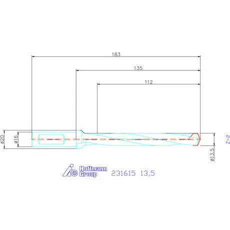 Garant HiPer-Drill alapszerszám 13,5 mm