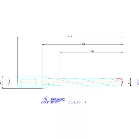 Garant HiPer-Drill alapszerszám 16 mm