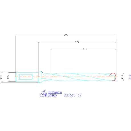 Garant HiPer-Drill alapszerszám 17 mm