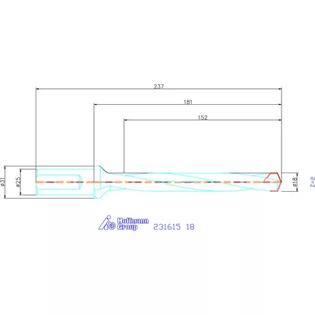 Garant HiPer-Drill alapszerszám 18 mm