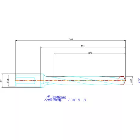 Garant HiPer-Drill alapszerszám 19 mm