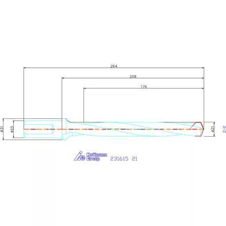 Garant HiPer-Drill alapszerszám 21 mm