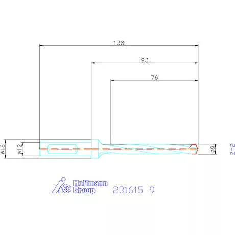Garant HiPer-Drill alapszerszám 9 mm
