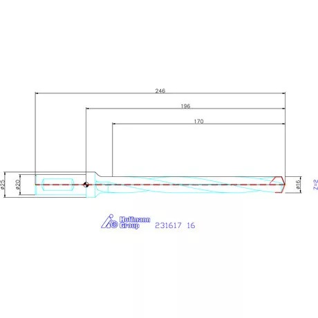 Garant HiPer-Drill alapszerszám 16 mm