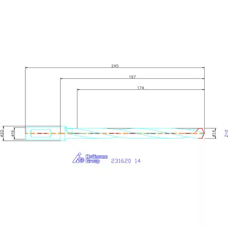 Garant HiPer-Drill alapszerszám 14 mm