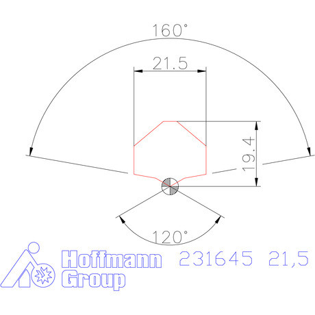 Garant HiPer-Drill lapka m7 21,5 mm