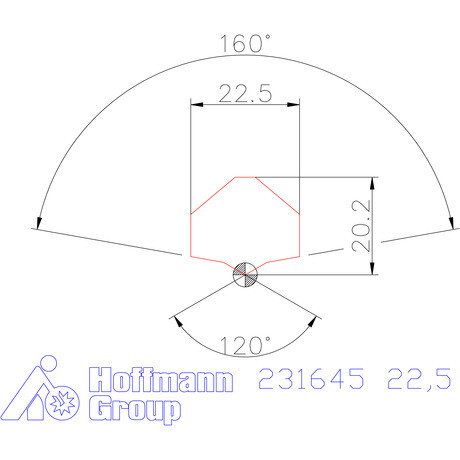 Garant HiPer-Drill lapka m7 22,5 mm