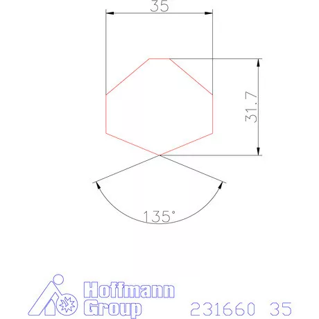 Garant HiPer-Drill fej m7 35 mm
