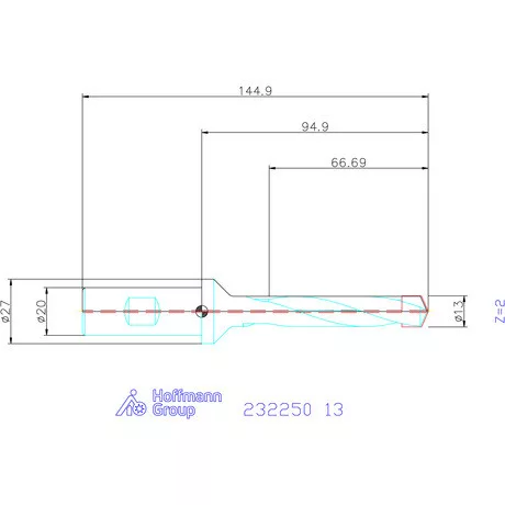 Holex Alaptest Hengeres szár, belső hűtéssel 13