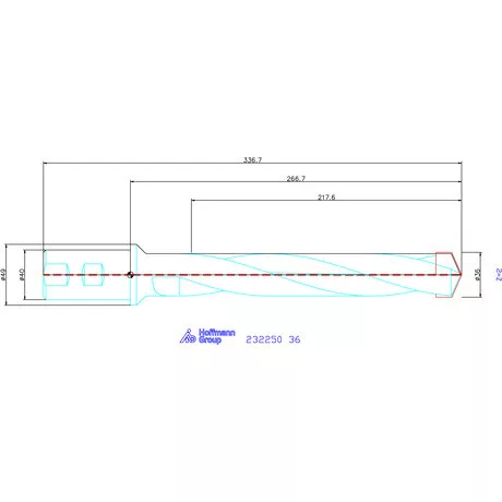 Holex Alaptest Hengeres szár, belső hűtéssel 36