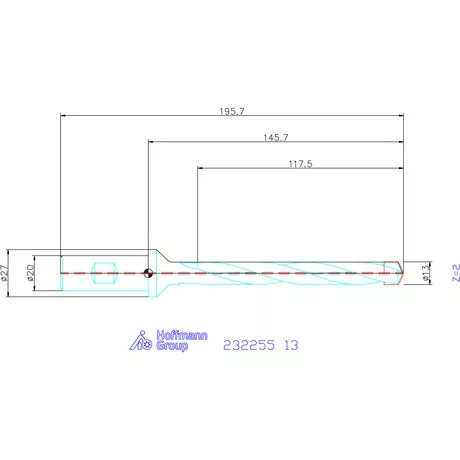 Holex Alaptest Hengeres szár, belső hűtéssel 13