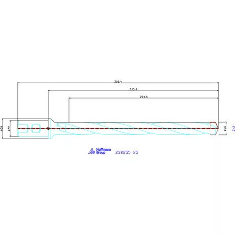 Holex Alaptest Hengeres szár, belső hűtéssel 25