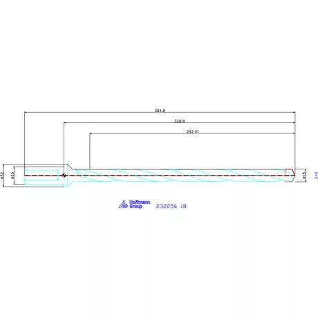 Holex Alaptest Hengeres szár, belső hűtéssel 18